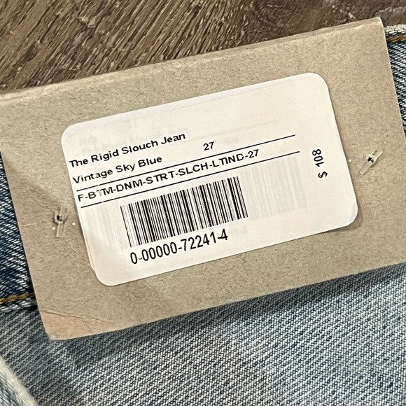 NWT Everlane Size 27 The Rigid Slouch Jean Vintage Sky Blue High Rise Denim - Picture 4 of 15